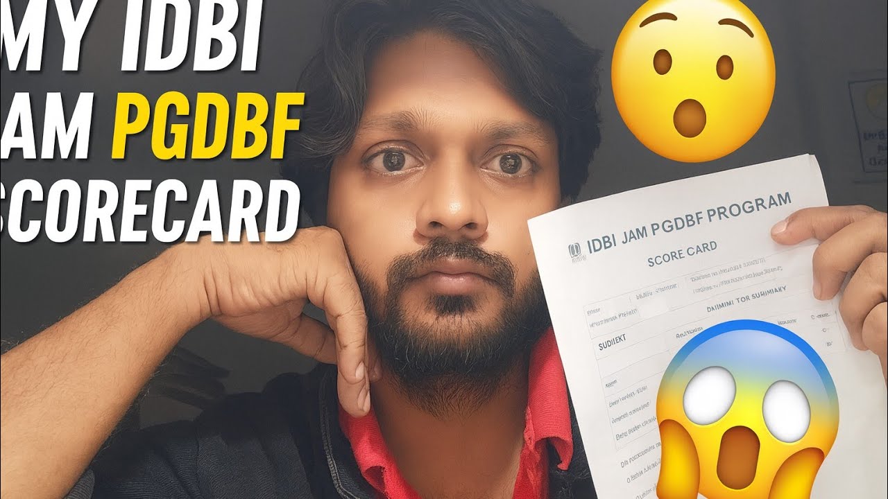My Idbi Jam pgdbf 2025 Final Scorecard !!