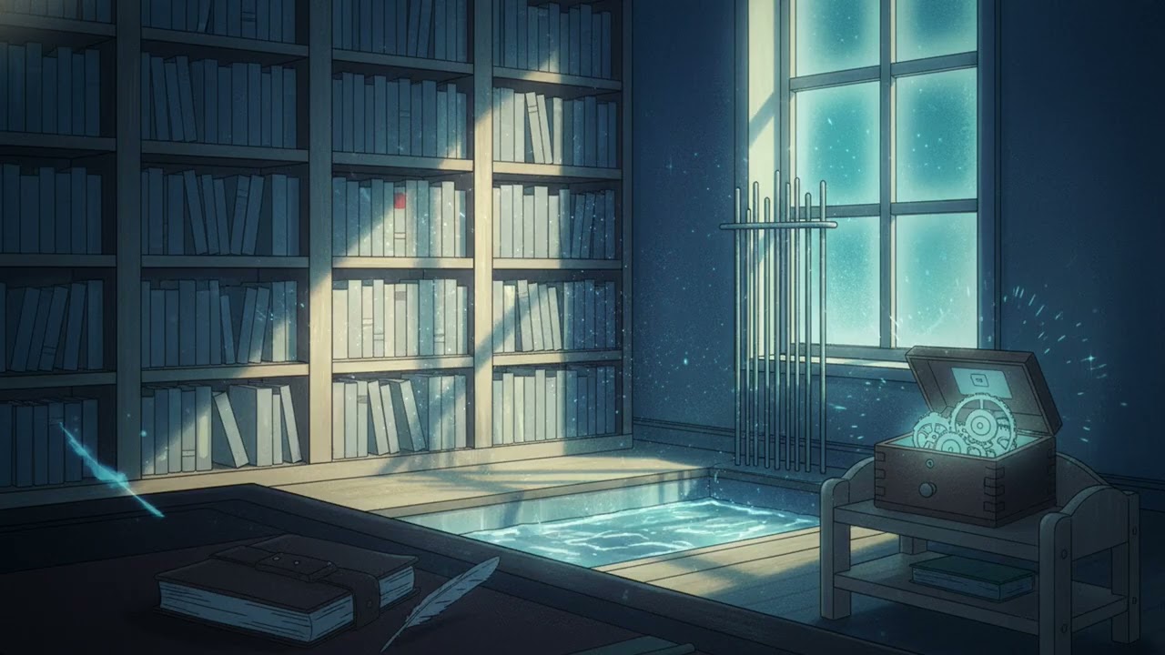 Lullaby Musicbox: Blue Cinematic Lo-Fi Calm ✨