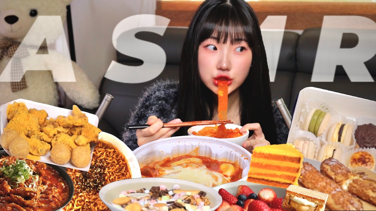 개강 전 먹부림...먹방 브이로그ASMR
