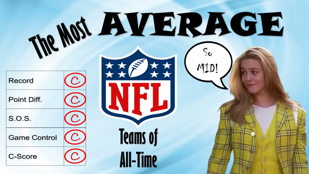 The Most AVERAGE NFL Teams in the Super Bowl Era