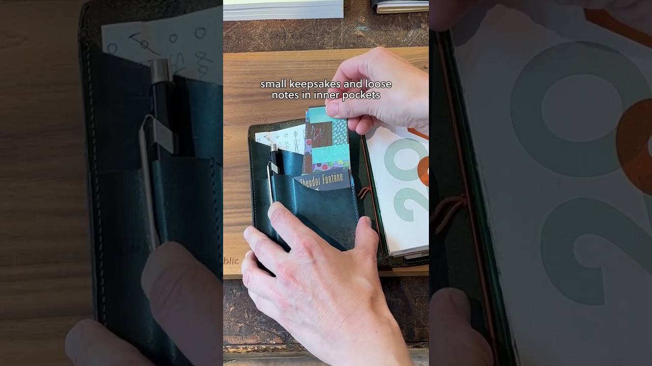 [people of paper republic] What&rsquo;s inside Steffi&rsquo;s leather journal? #leatherjournal #customisation