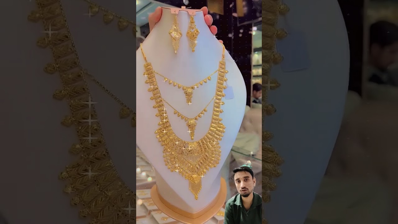 City gold ka gale ka set 3 Tak ❤️#goldjewellery #gold #jewellery #goldlover #view @sar #baekhyun