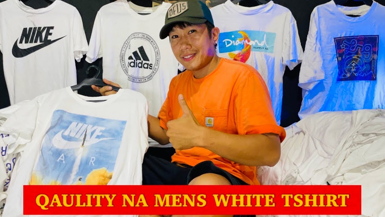 US MENS WHITE TSHIRT NA BULTO MAGKANO? SINO SUPPLIER? #ukayukay #kimsukay @KimsUkay