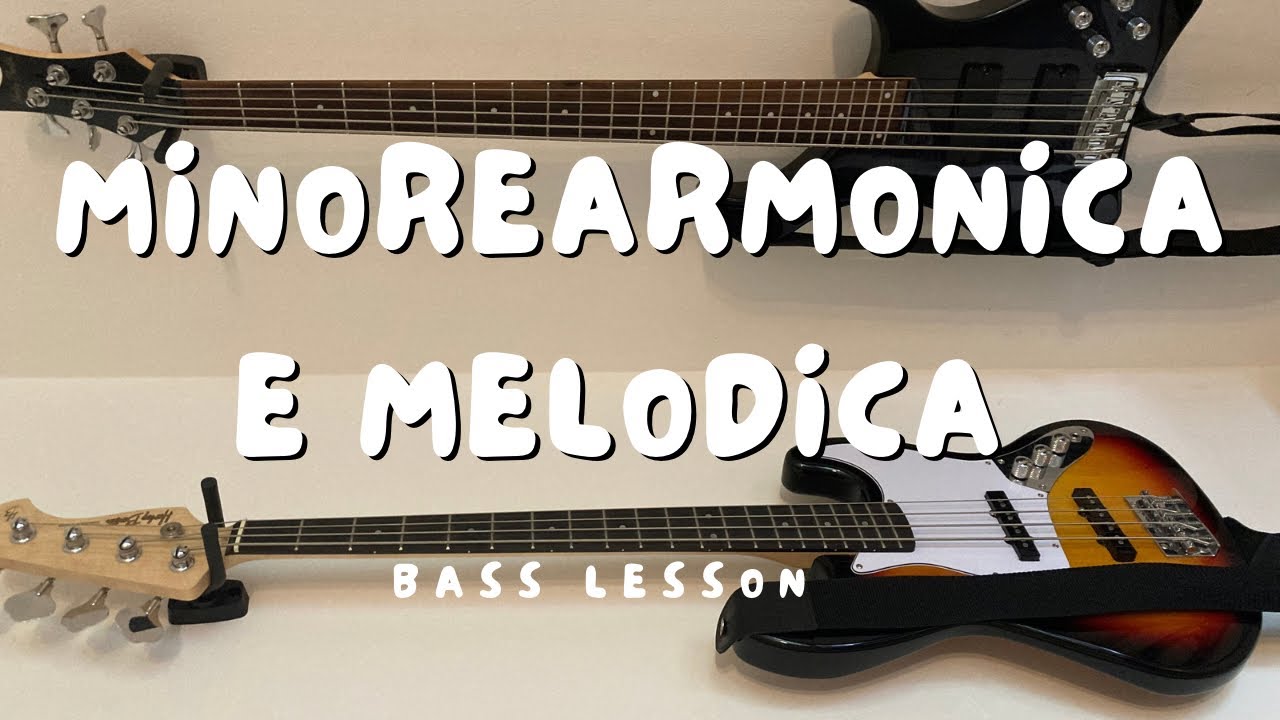 Scala minore armonica e melodica sul basso elettrico