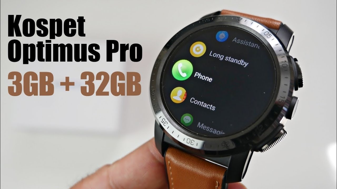 Kospet Optimus Pro Full Android Smartwatch - AMOLED - 3GB+32GB