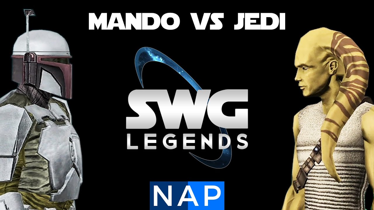 The Mandalorian Armor - Mando Vs Jedi: A Star Wars Story - SWG Legends Gameplay