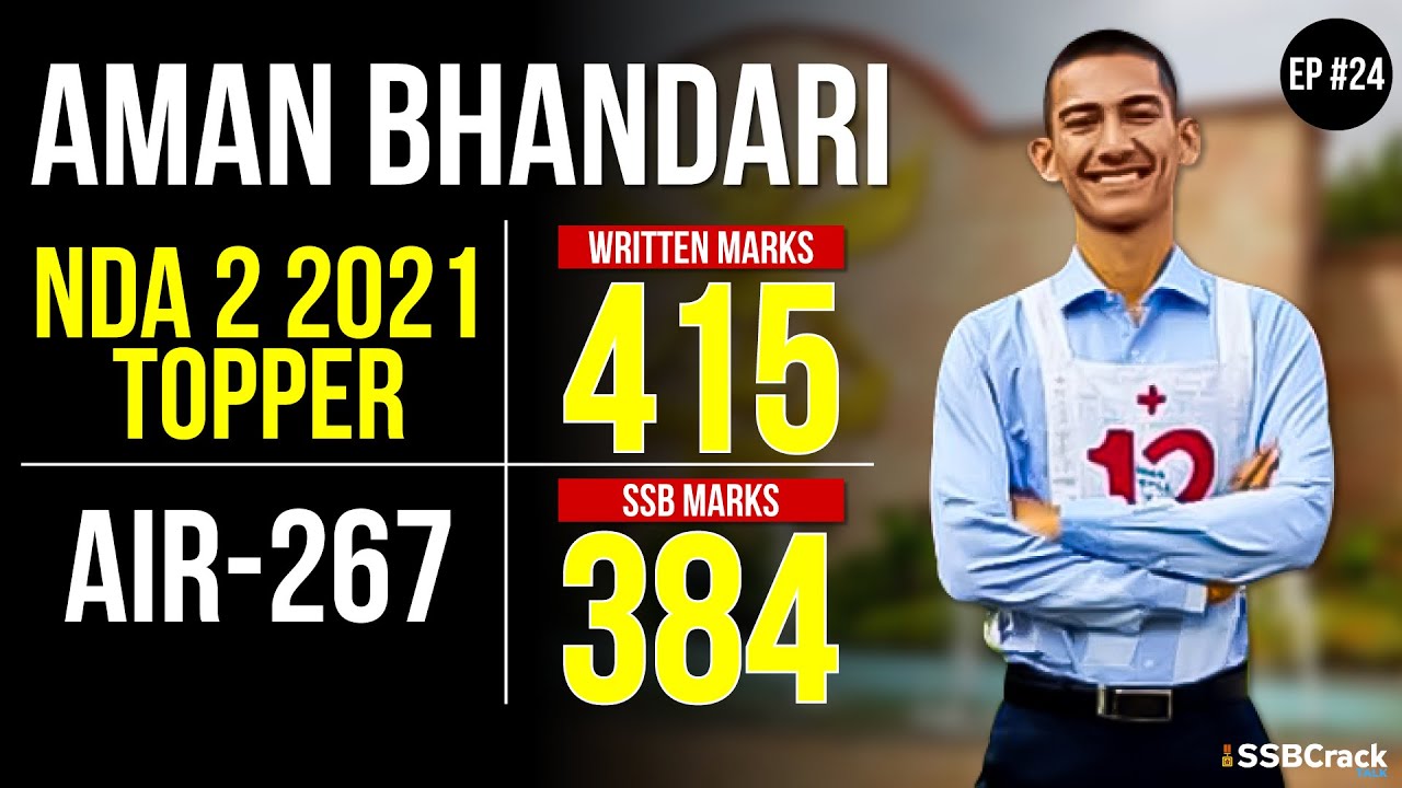 Aman Bhandari NDA 2 2021 Topper | AIR-267 | SSBCrack Talks #24