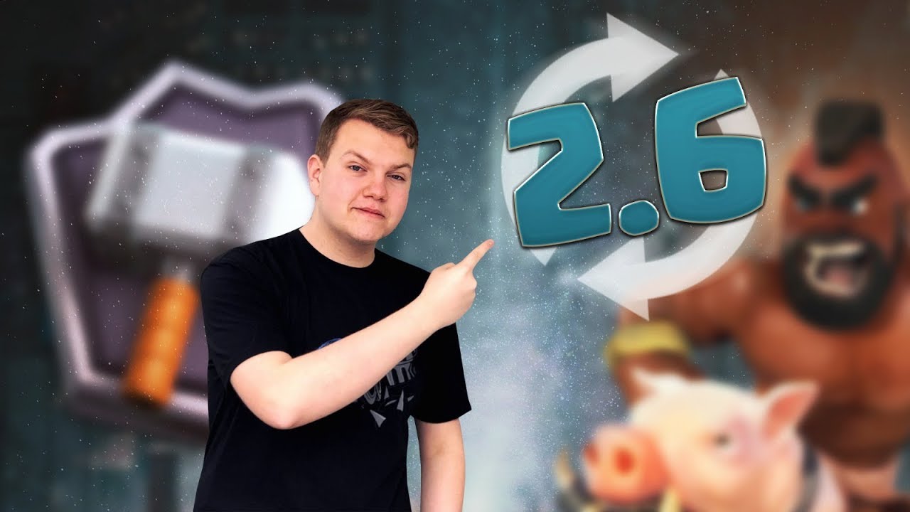 2.6 Hog Cycle Deck! 5,200+ LIVE Ladder Gameplay - Clash Royale