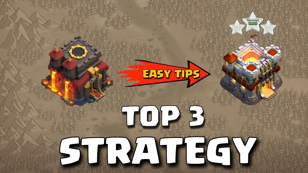 How to 3 star Th10 vs TH11 (clash of clans)
