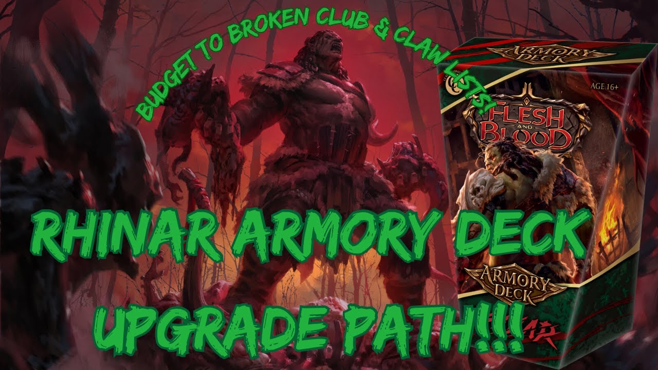 Rhinar Armory Deck Upgrades! Romping Club vs. Mandible Claw - 3 Decklists Each!