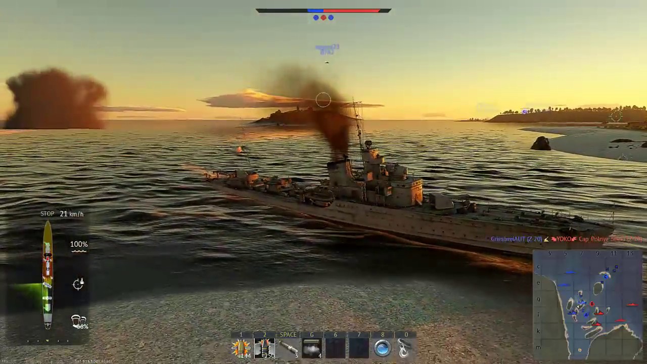 Soldati Class Destroyer( War Thunder Naval Ships Testing )