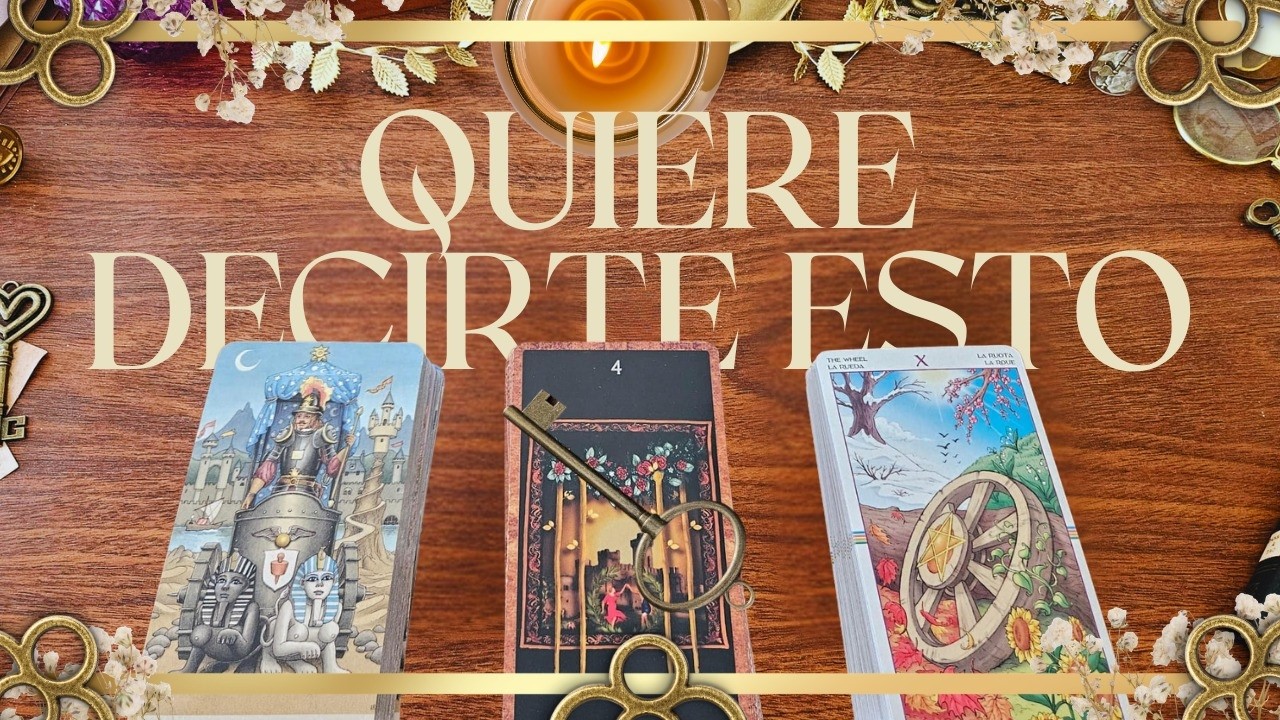 🔑♥️📜¿QUE TIENE QUE DECIRTE?📜♥️🔑 TAROT INTERACTIVO AMOR