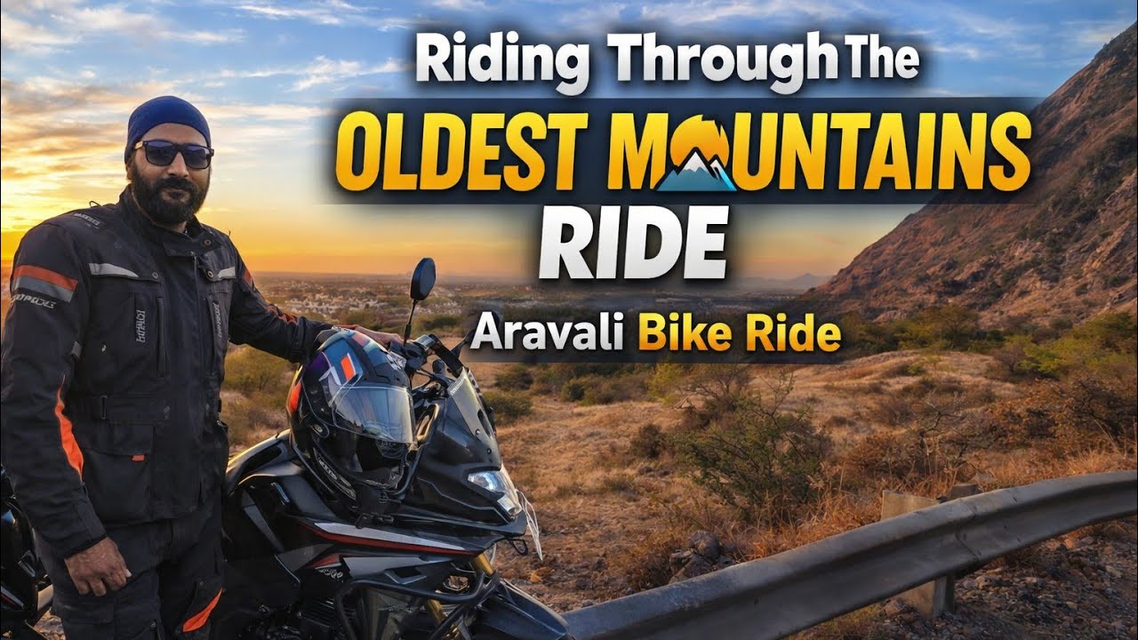 Riding Through The Aravali Range | World’s Oldest Mountains Bike Ride 🏍️