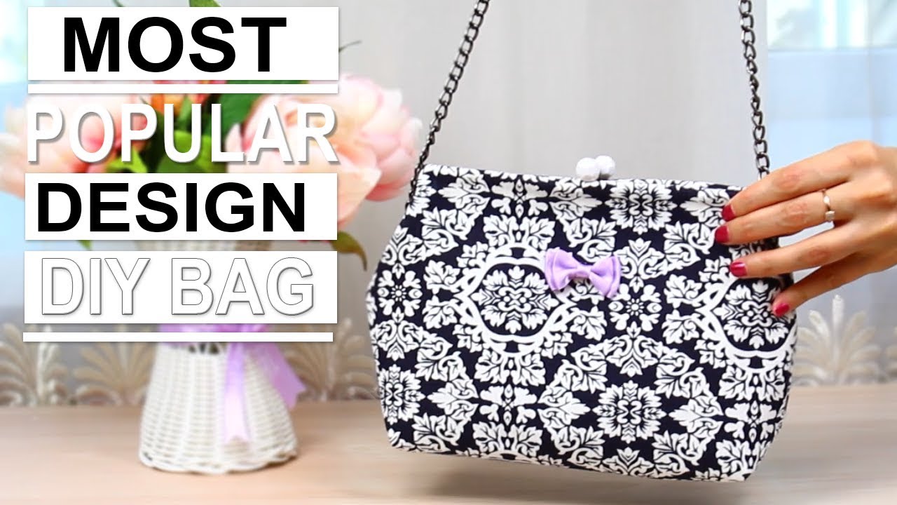 DIY Wire Frame Clasp Bag Popular Design ~ NO SPEND MONEY