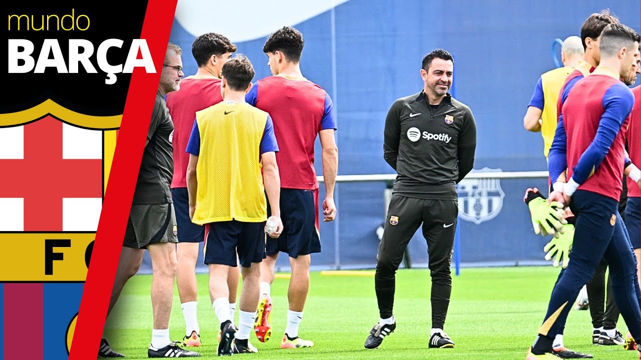 ¡Último entrenamiento del Barça y despedida de Xavi! Preparación final ante Sevilla - FC Barcelona