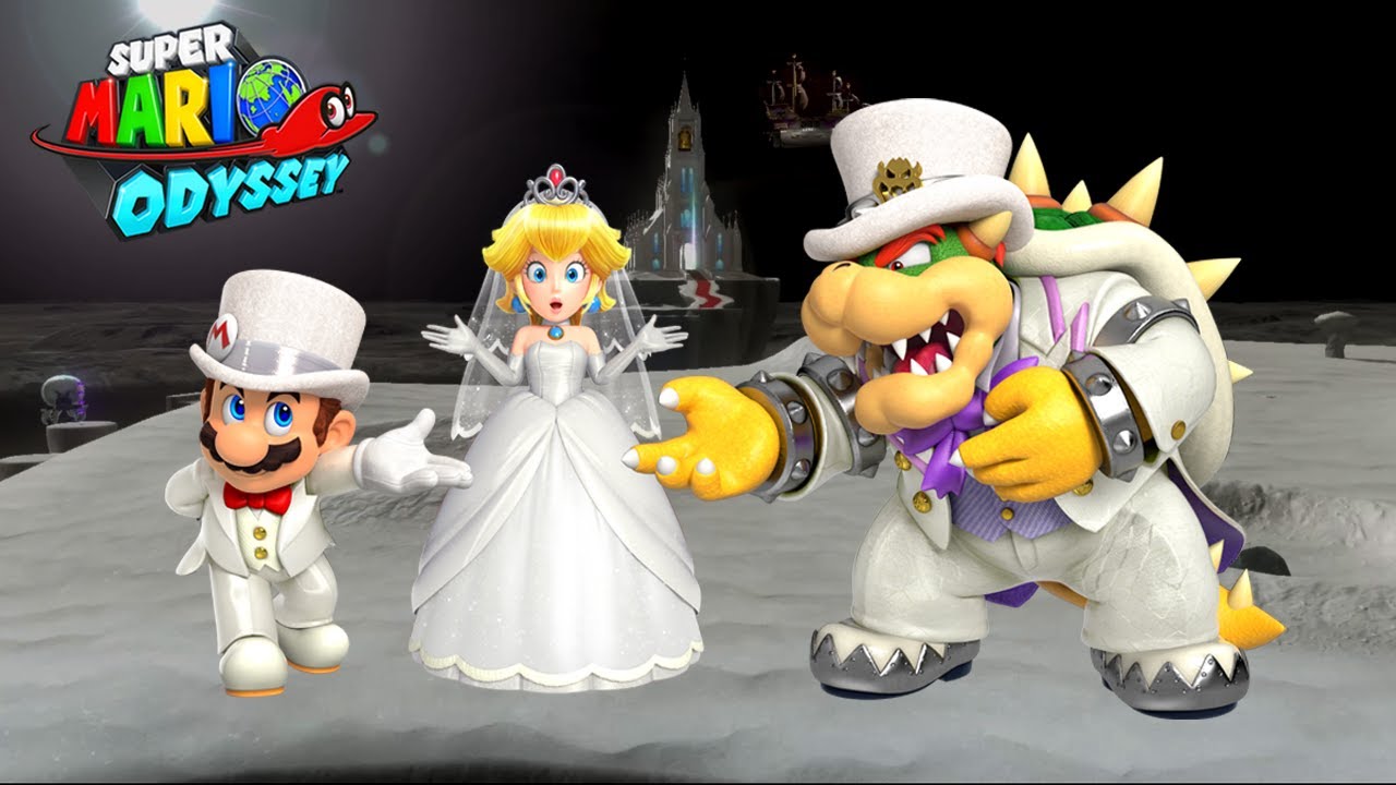 Super Mario Odyssey Moon Kingdom (Bowser's Moon Wedding)