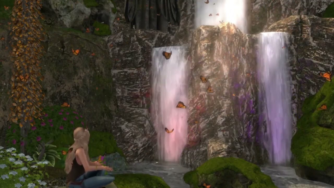 Ambience: Butterfly Haven - Water, Birds & Monarchs (Second Life)