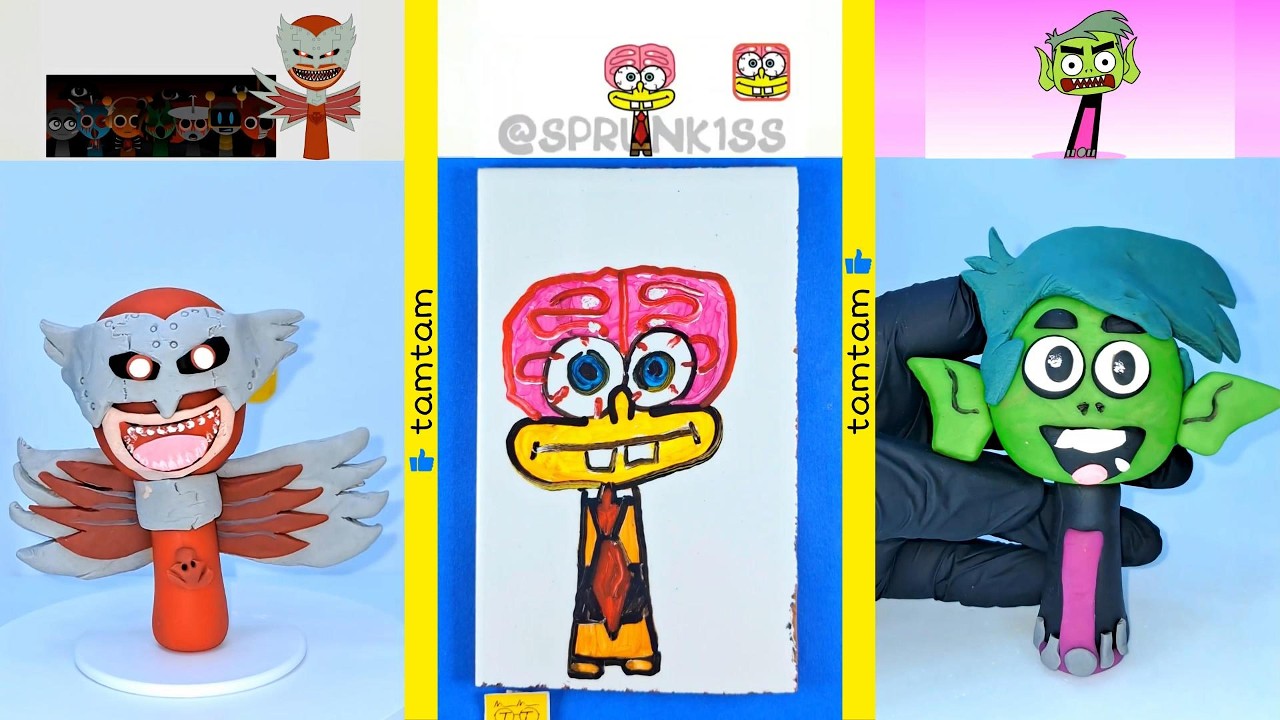 Sprunki 🎵 Clay 🟡 Challenge 🧩 Draw 🖍️ Phase 2 👹