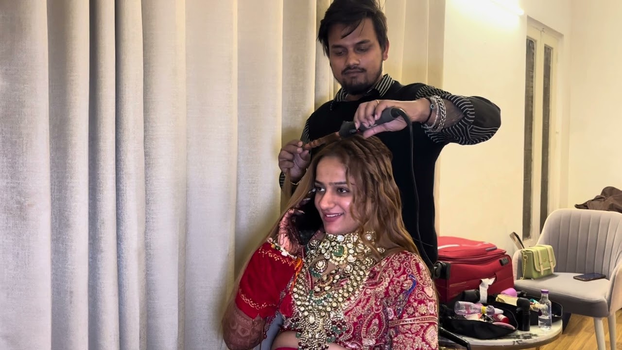 Bridal Makeup Vlog | Hair Stylist Behind The Scenes #seemavlogstory #vlog 