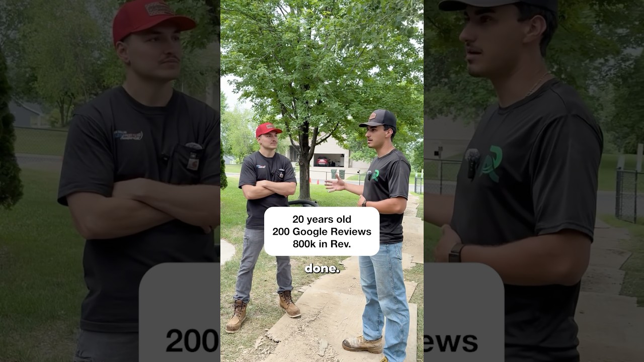 These 20 year old Landscapers are killing the game! #homeservices #contractor #lawncarebusiness