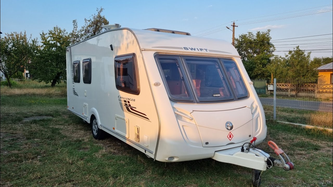 (Prezentare Rulota) Swift Callenger 2008, Pat insula, 2 zone, Panou Solar  tel: 0727394739