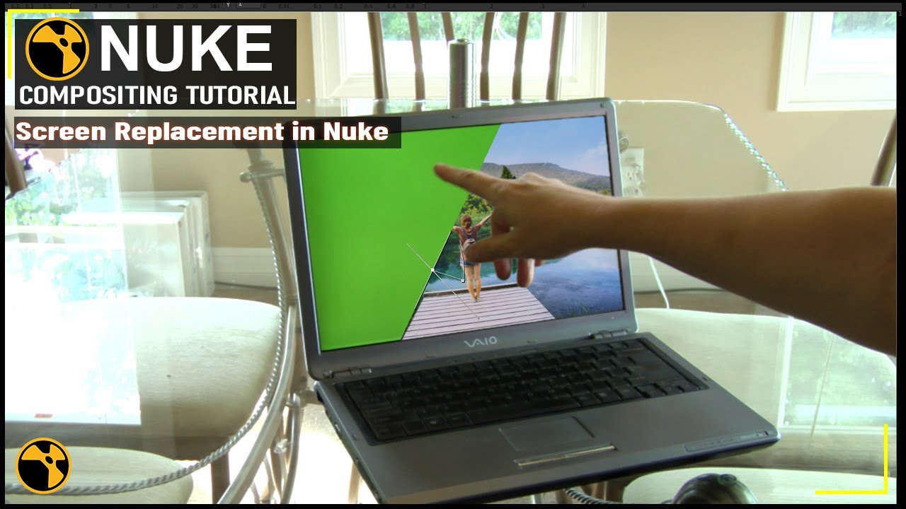 Nuke Screen Replacement Tutorial  | Screen Replacement Using Projection in Nuke