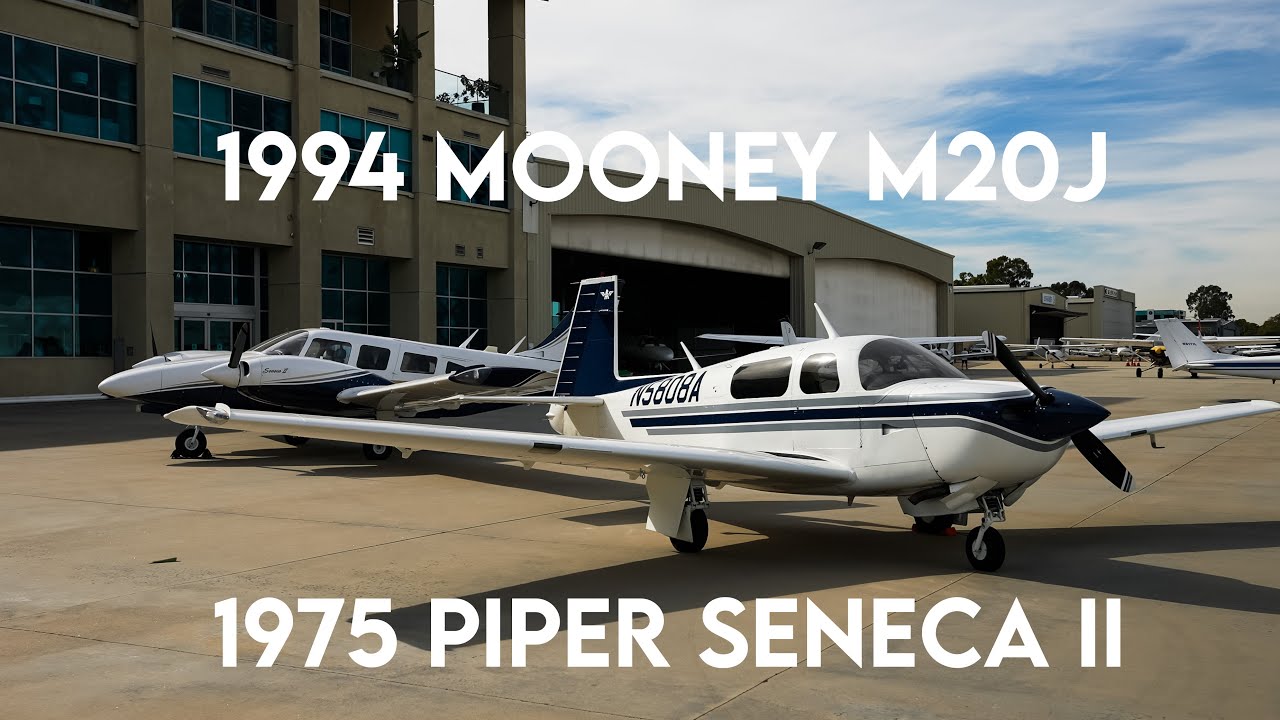 Flying a 1994 M20J Mooney & 1975 Piper Seneca II in One Day