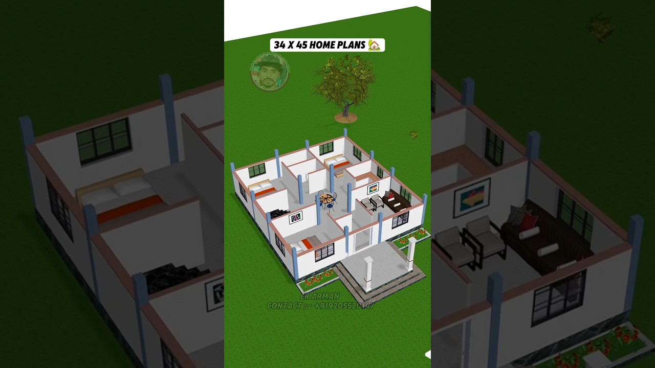 1500 square feet house plans 🥀 #erarman #shortfeed #houseplan #construction #homedesign