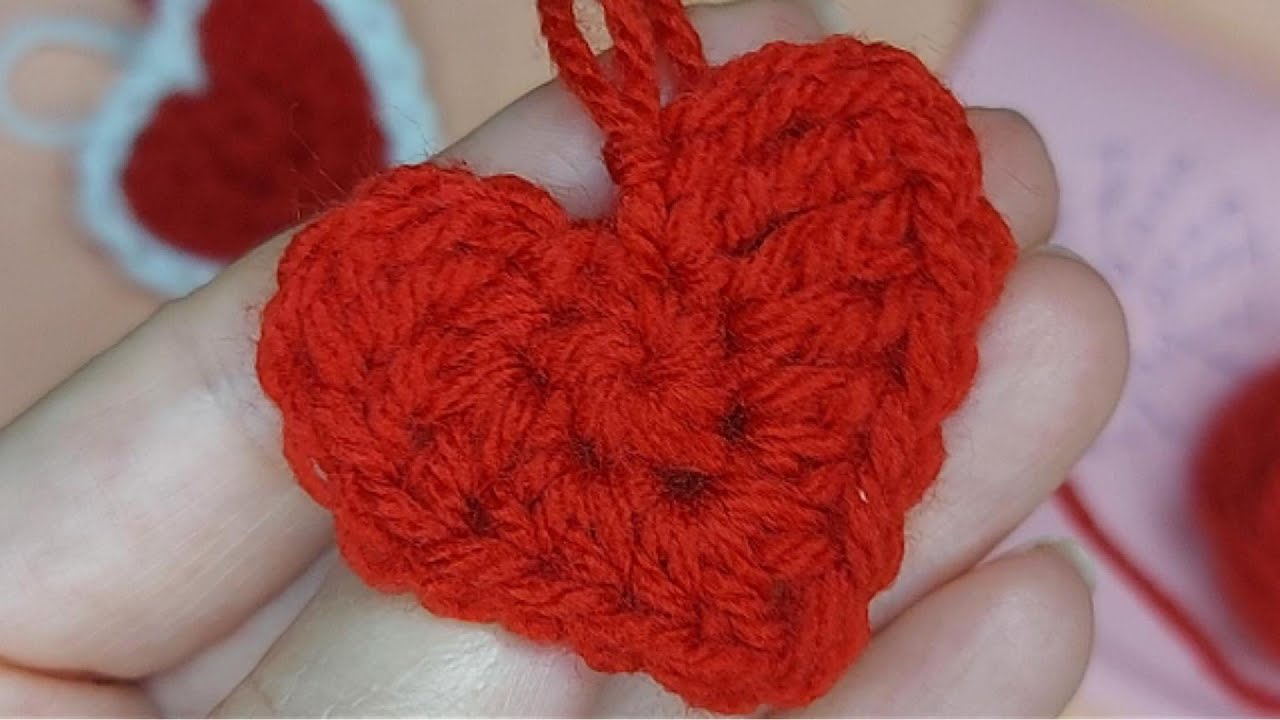 💝 Valentinsherz häkeln 💝 DIY-Geschenk zum Valentinstag | Häkelherz für Anfänger | Crochet Heart