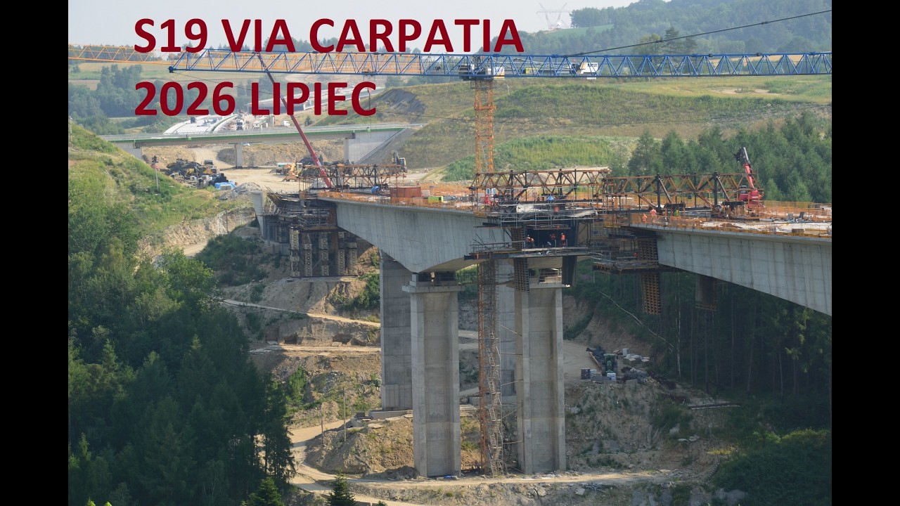 POLSKA w budowie. via carpatia s19 , estakady, stan na lipiec 2026