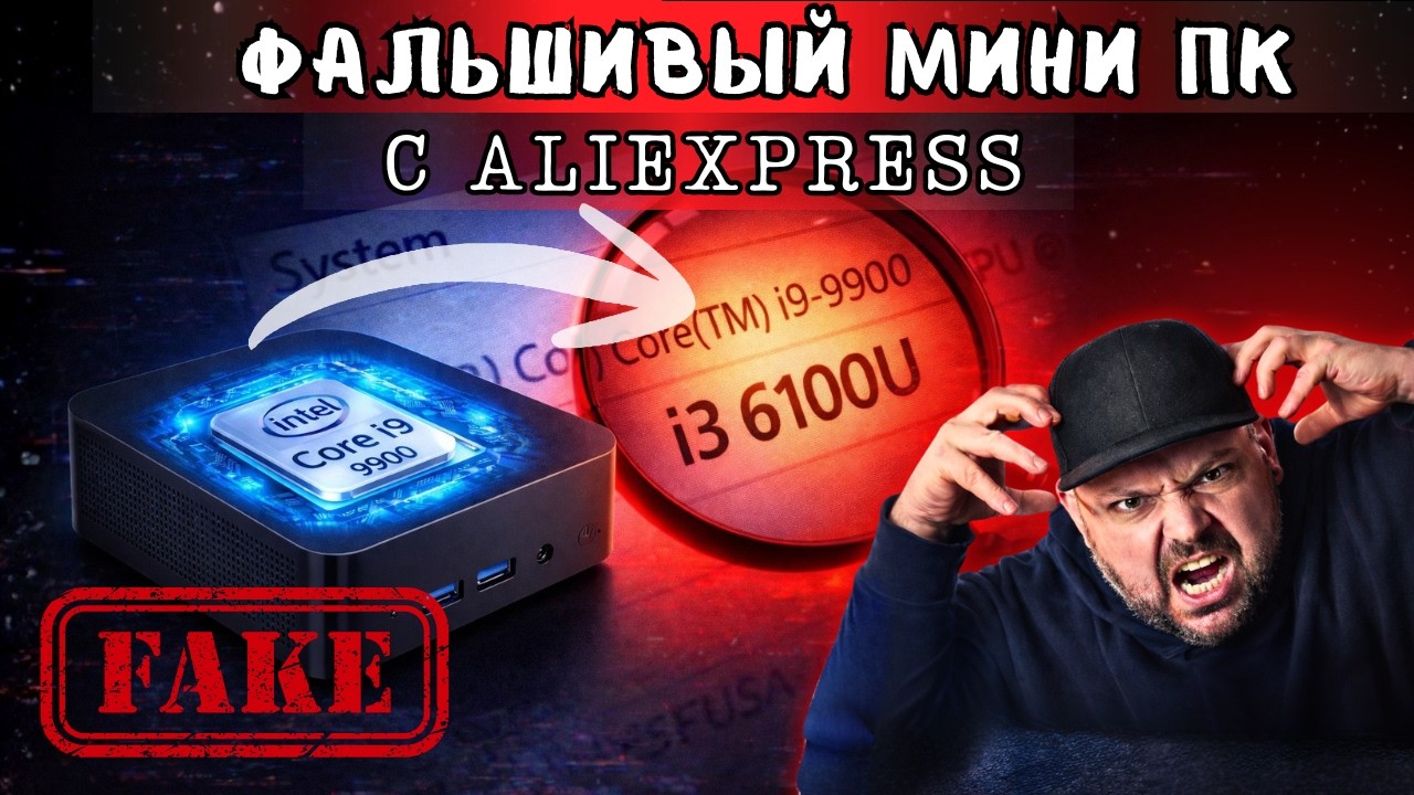 FAŁSZYWY MINI PC Z PROCESOREM INTEL CORE I9 9900U Z ALIEXPRESS TO GENIALNE OSZUSTWO. JAK GO UNIKNĄĆ