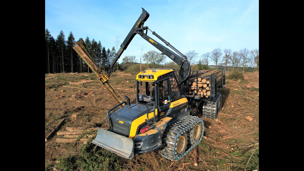 🌲4K|*MyPonsse* pure driving • NEW Ponsse Buffalo • WorldChampion Logger • ForwarderAction • Part-1 🌲