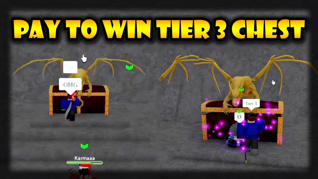 Paying To Get Tier 3 Chest? In Roblox King Legacy