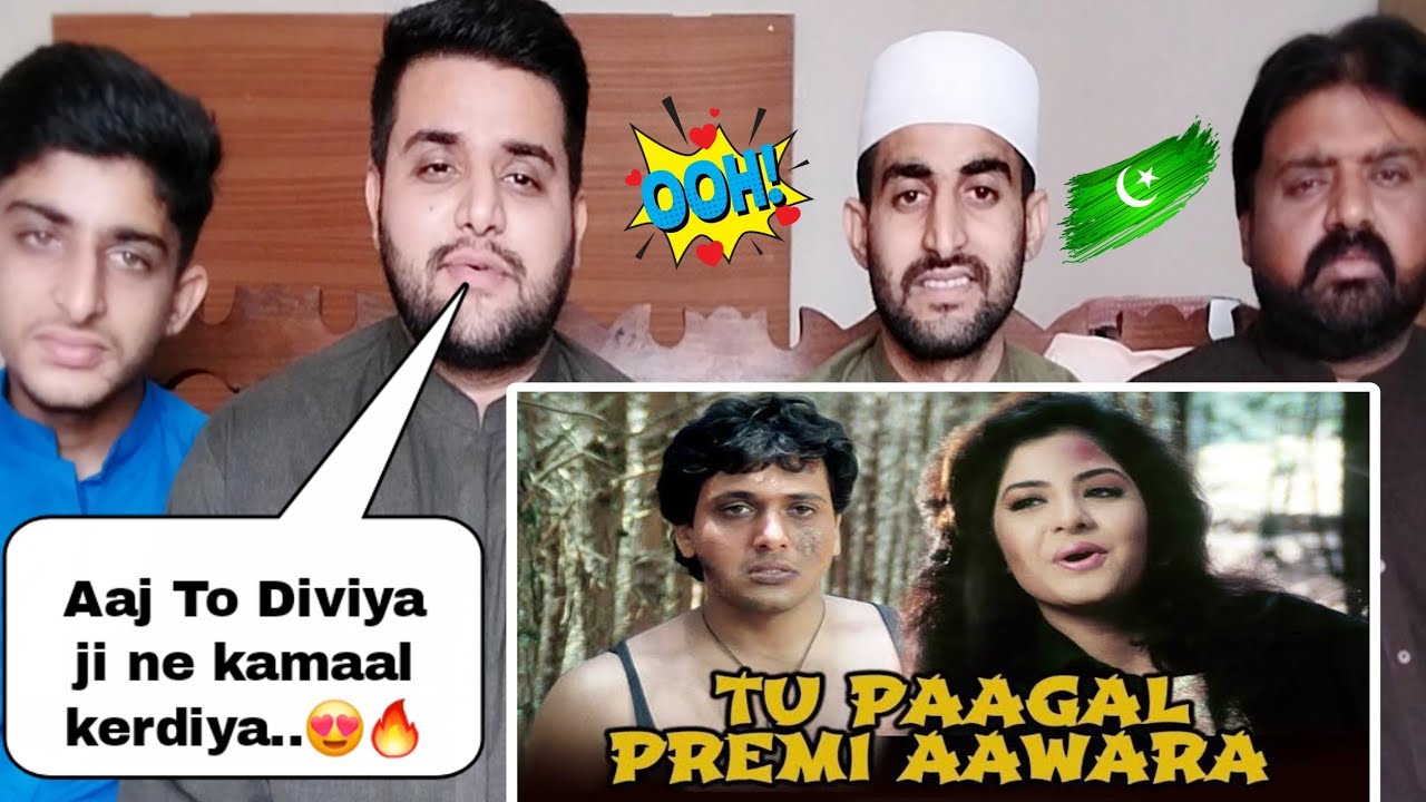 Pakistani Reaction On Tu Pagal Premi Awara Song | Govinda Diviya Bharti - Part 9