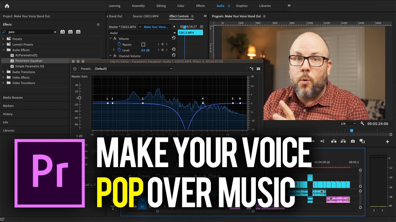 BETTER VOICEOVERS WITH BACKGROUND MUSIC (Adobe Premiere Pro, Background Music)