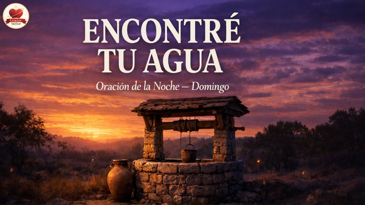 Oración de la Noche — DOMINGO — Señor, encontré Tu agua hoy. Gracias.
