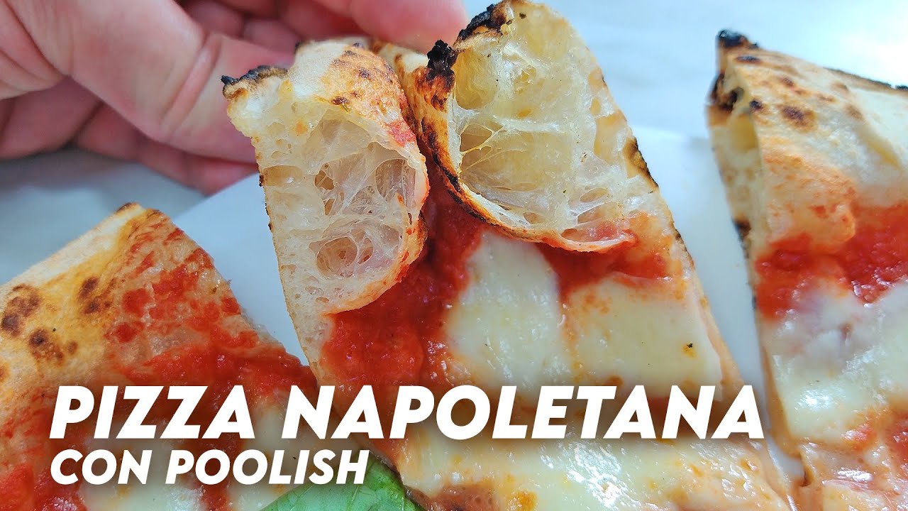PIZZA NAPOLETANA CON POOLISH  | fatta in casa *COME IN PIZZERIA*