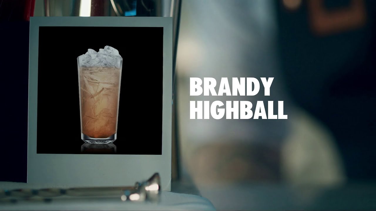 BRANDY HIGHBALL DRINK RECIPE - HOW TO MIX