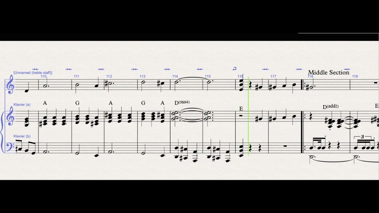Score Video: Strictly Genteel {Frank Zappa, 1971}
