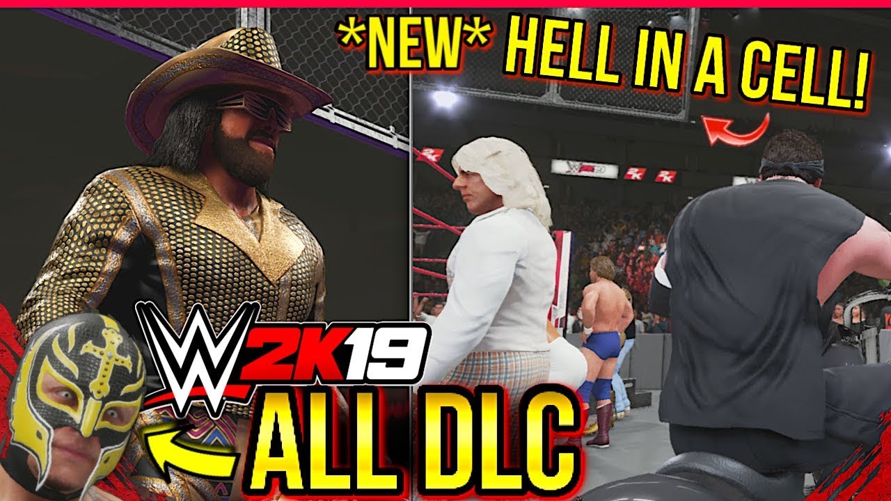WWE 2K19 - *NEW* Hell In A Cell & ALL DLC ENTRANCES! (Rey Mysterio, Biker Undertaker, Piper, & More)