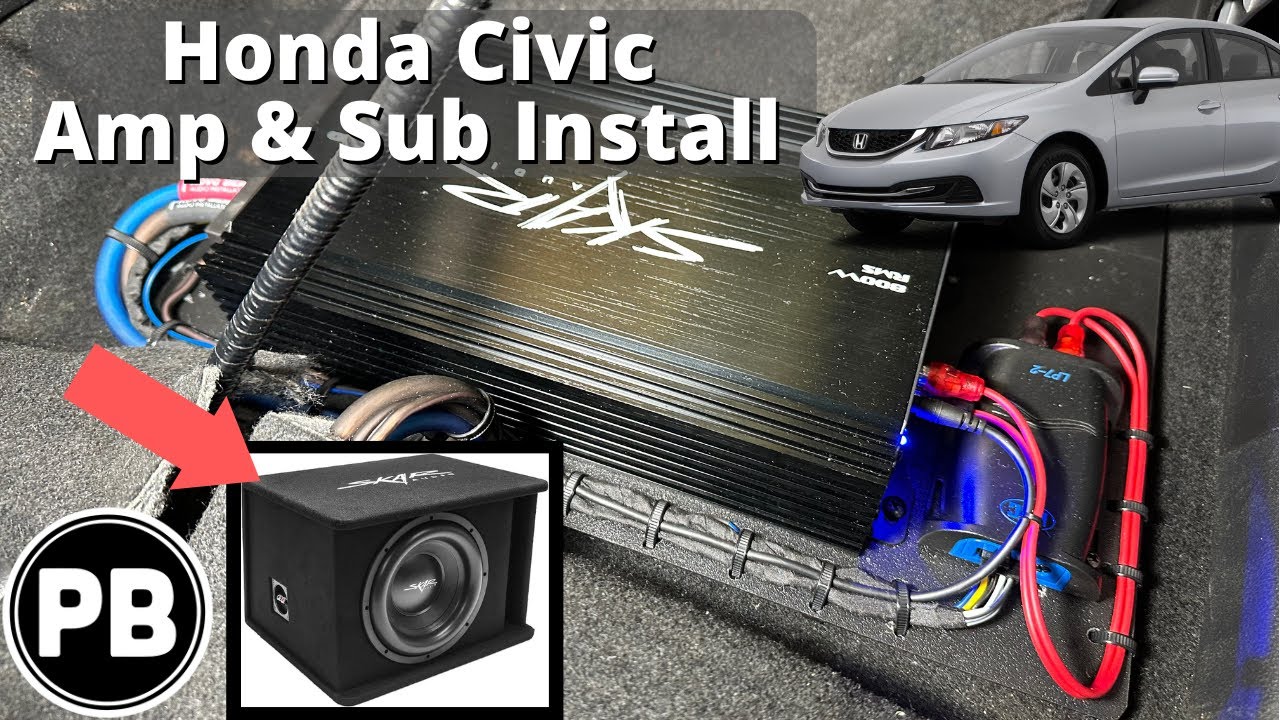 2012 - 2015 Honda Civic Amp and Sub Install (to factory radio)