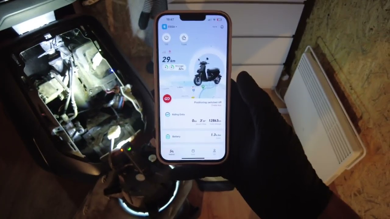 Niu Mqi gt evo ecu dismount