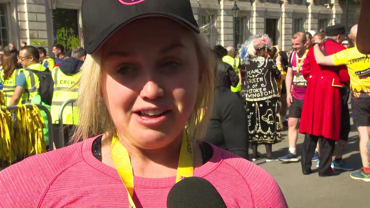Amy Fuller at the London Landmarks Half Marathon 2019