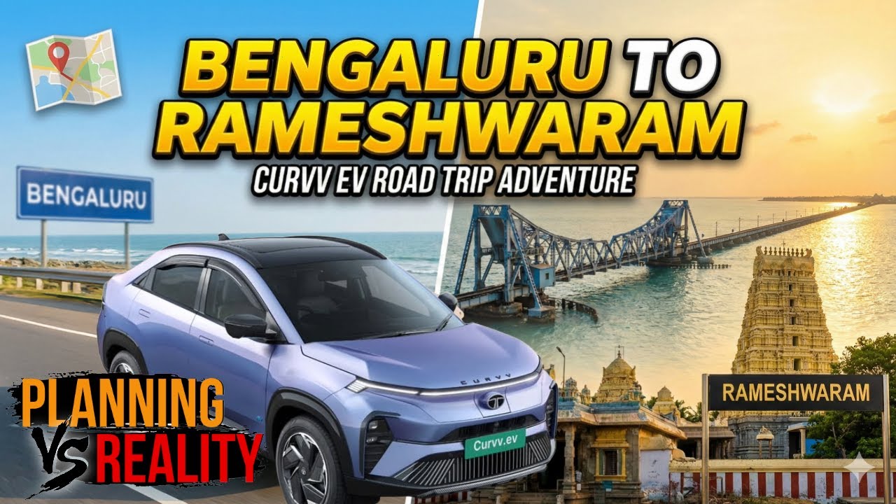 Ultimate EV Road Trip: Bengaluru to Rameshwaram in Curvv EV | 630km, Chargers and Road Reality!