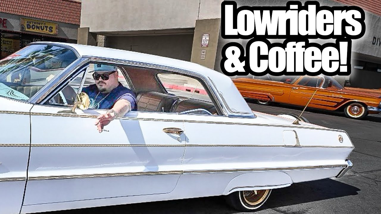 LOWRIDERS Have The BEST Cars & Coffee In EAST LAS VEGAS At LOCAL DONUT SHOP! (Lowrider Blvd) 