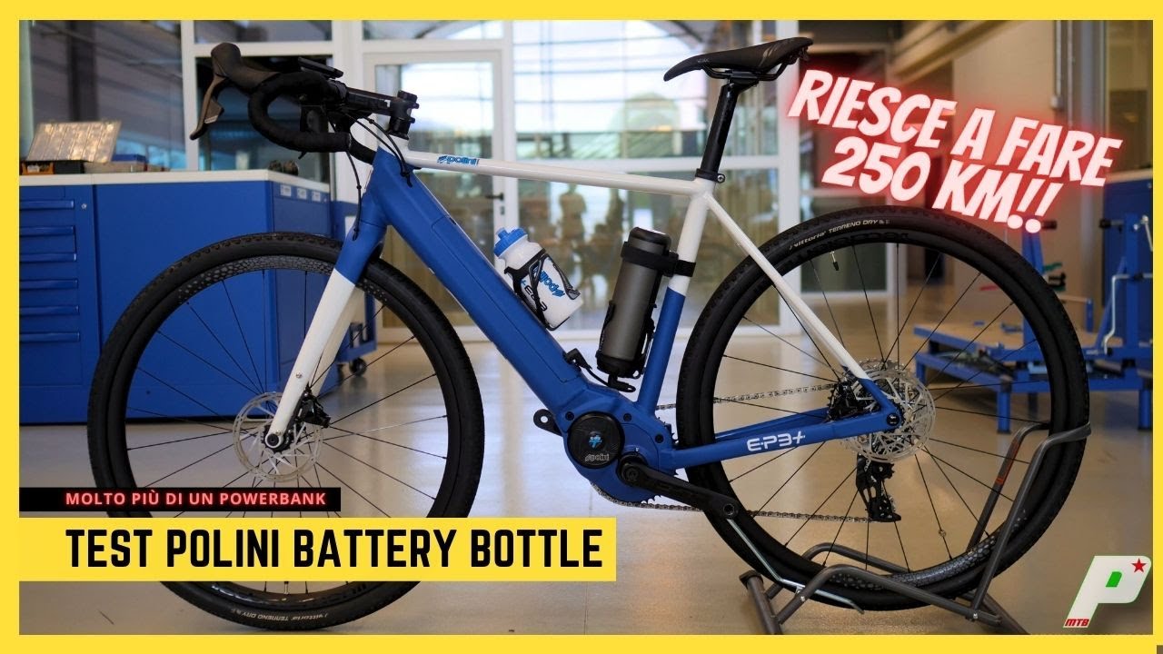POLINI UNA GRAVEL DA 250 KM GRAZIE A EP3+ EVO E LA NUOVA BATTERY BOTTLE