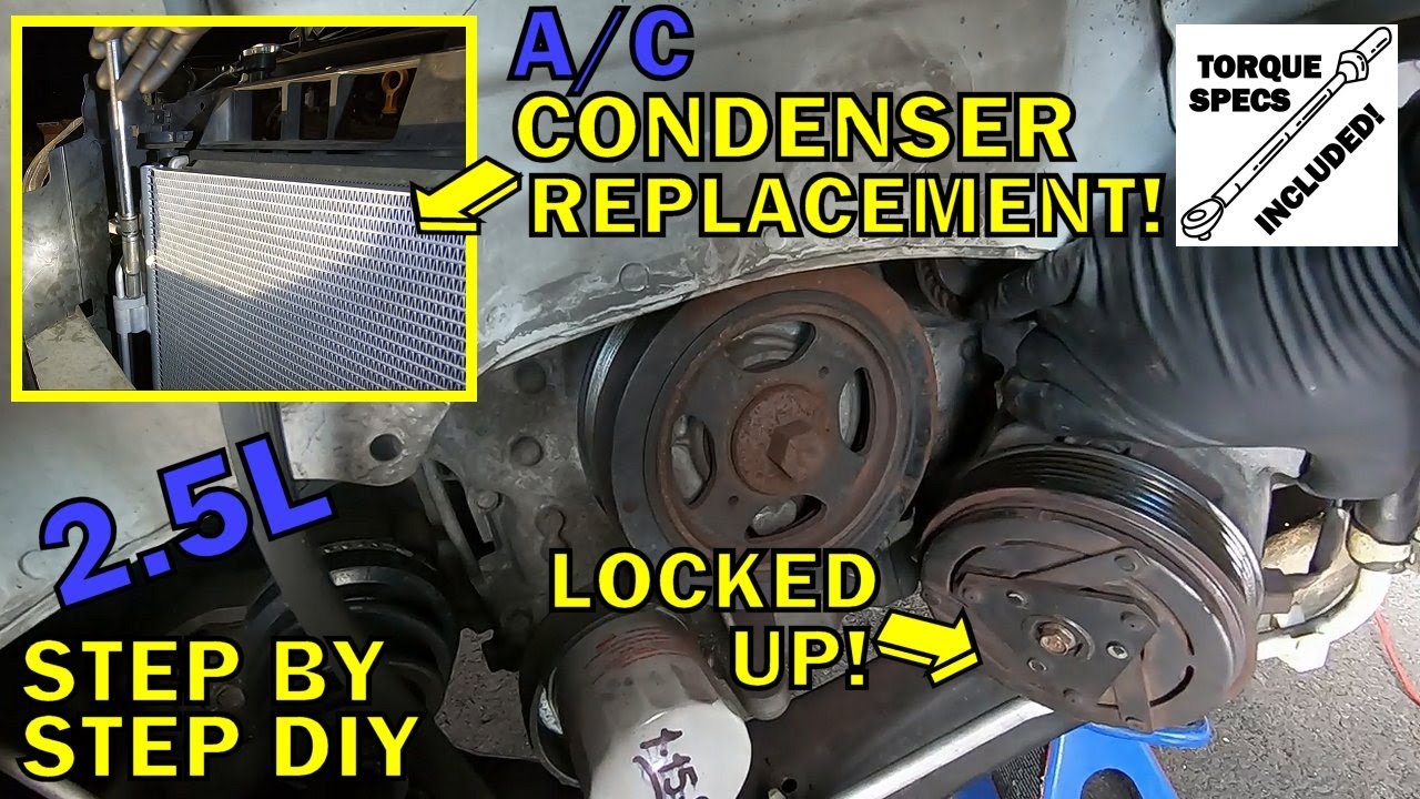 2013-2018 Nissan Altima A/C Compressor & Condenser Replacment (Full A/C Service) [2.5L QR25DE]