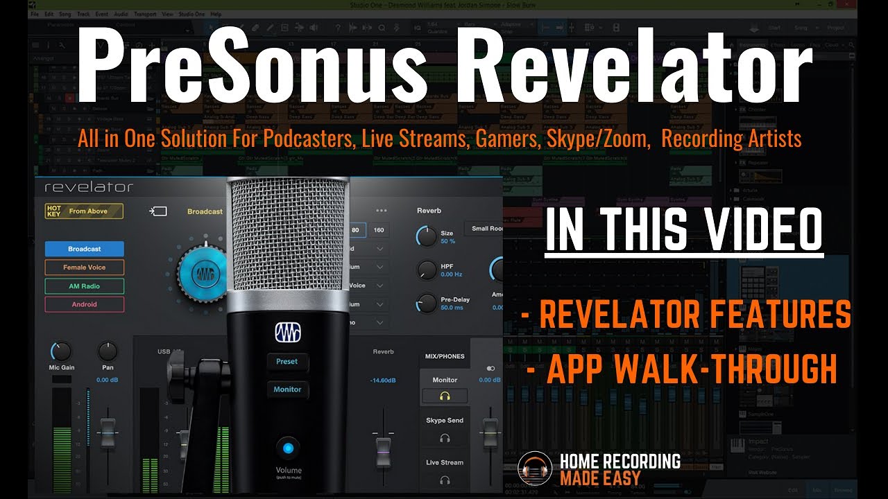 PreSonus Revelator USB Mic - Features & 1st Impressions