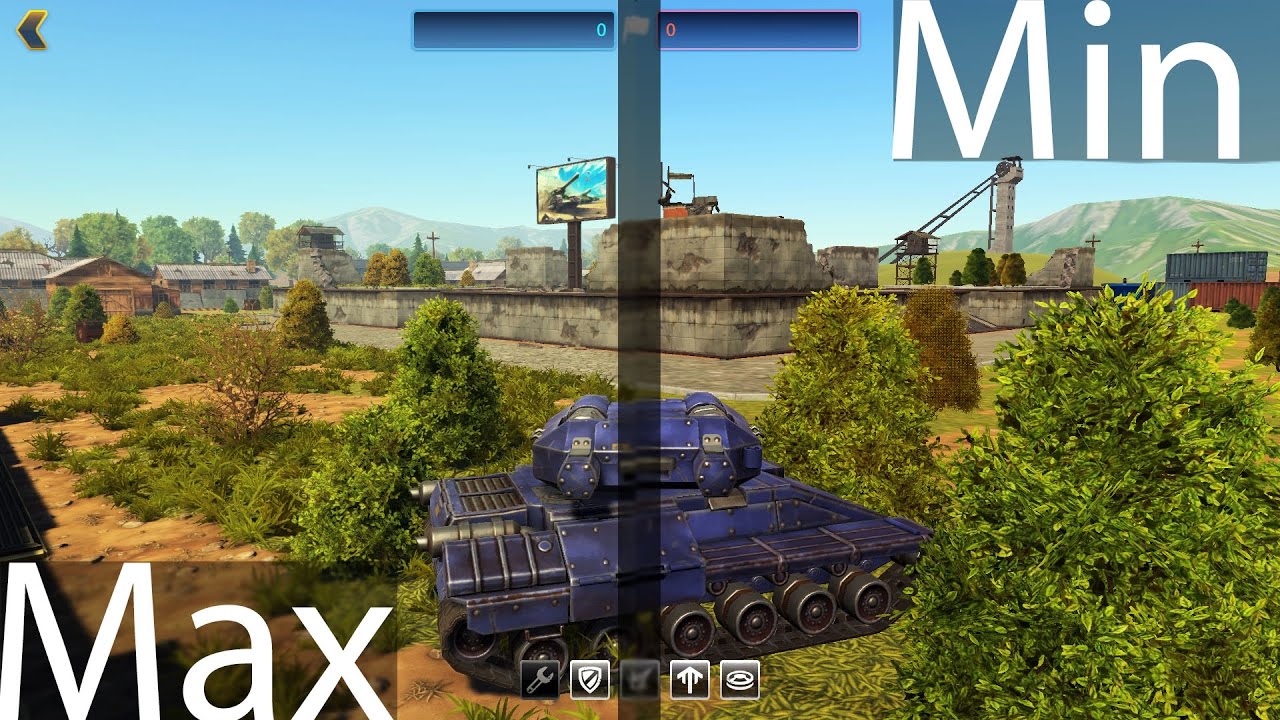 TankiX Graphics Comparison [Min,Med,High,Max] | T1CKEN