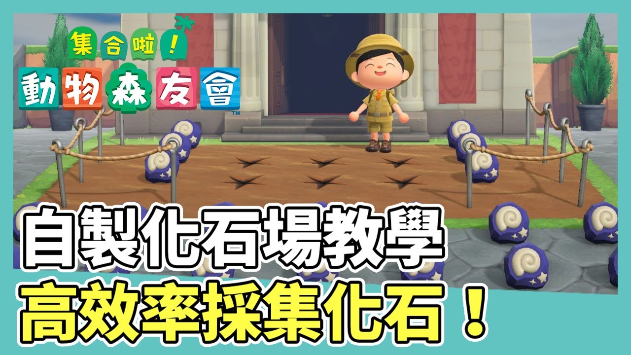 【集合啦！動物森友會】自製化石場教學｜高效率採集化石！｜遊戲攻略
